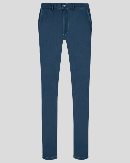 'ДЕНИМ СИН ПАНТАЛОН ОТ ДЪНКОВ ПЛАТ СВОБОДЕН СИЛУЕТ