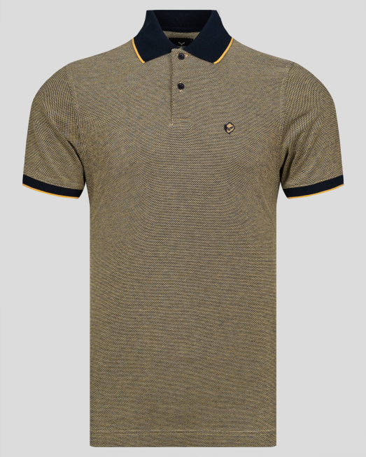 'ТЕНИСКА ОТ ТРИЦВЕТЕН ОКСФОРД В ЖЪЛТО И СИНЬО