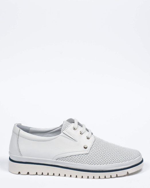 'БЕЛИ КОМБИНИРАНИ ОБУВКИ С ВРЪЗКИ И ЛОГО