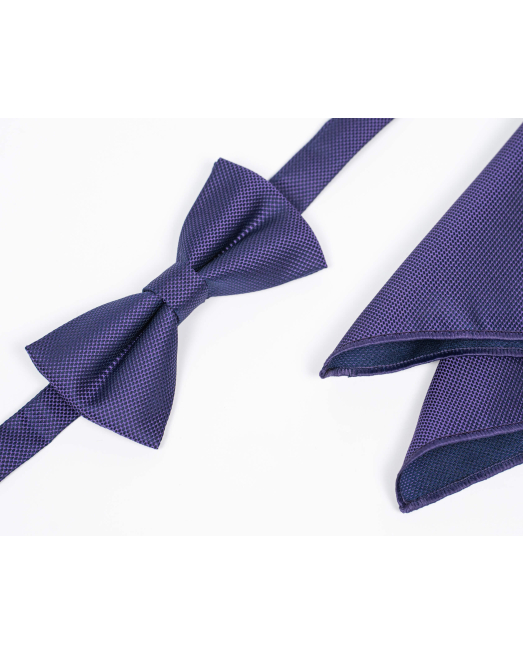 'ТЪМНО ЛИЛАВ СТРУКТУРЕН КОМПЛЕКТ ПАПИЙОНКА И КЪРПА