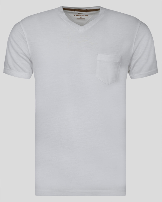 'ТЕНИСКА В ЕКРЮ С ЛЕНЕН ЕФЕКТ И ДЖОБ