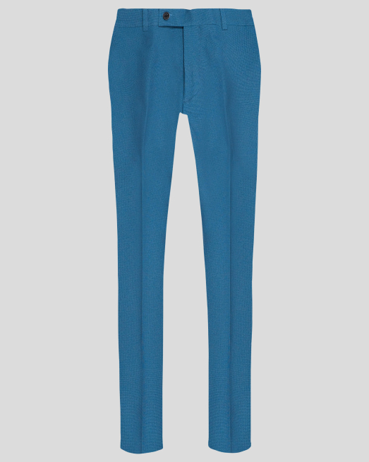 'СВЕТЛО СИН КЛАСИЧЕСКИ ПАНТАЛОН ОТ ДВУЦВЕТЕ ПЛАТ