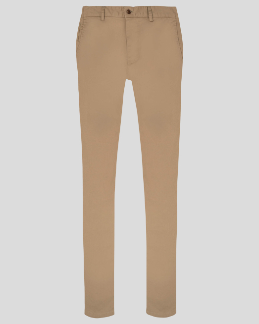 'БЕЖОВ ПАНТАЛОН СВОБОДЕН СИЛУЕТ ОТ ФИН ГАБАРДИН