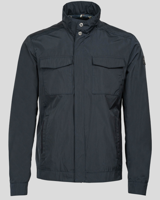 'ТЪМНО СИНЬО ЯКЕ С ЛОГО С ЦВЕТЕН ХАСТАР