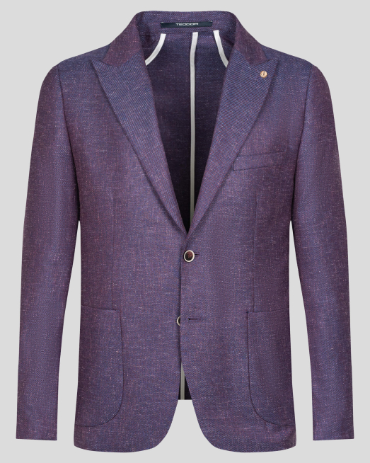 'ЛИЛАВО МЕЛАНЖИРАНО САКО СВОБОДЕН СИЛУЕТ БЕЗ ХАСТАР