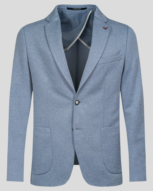 'СВЕТЛО СИНЬО САКО МЕЛАНЖ С ПОЛУХАСТАР