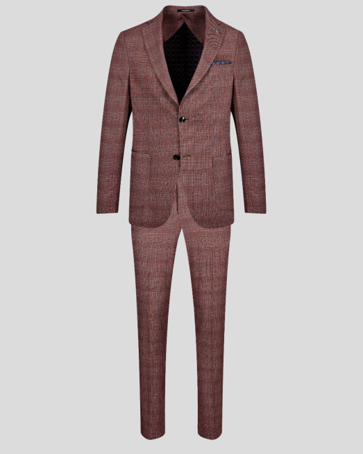 'ЧЕРВЕН ОЛЕКОТЕН КОСТЮМ В СИТНО КАРЕ