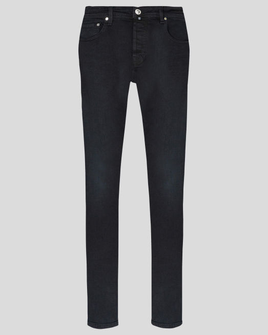 'ЧЕРНИ SELVEDGE ДЪНКИ С ЛЕК ИЗТРИТ ЕФЕКТ