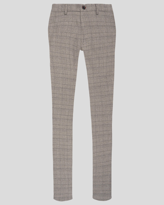 'СВЕТЛО СИВ ЧИНО ПАНТАЛОН КАРЕ С МЕТАЛНО ЛОГО