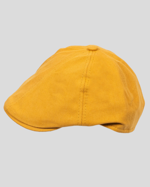 'ЖЪЛТА ШАПКА ТИП КАСКЕТ В ЕЛЕГАНТЕН РЕТРО ДИЗАЙН