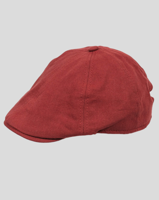 'ПАМУЧНА ШАПКА ТИП КАСКЕТ В  БОРДО 