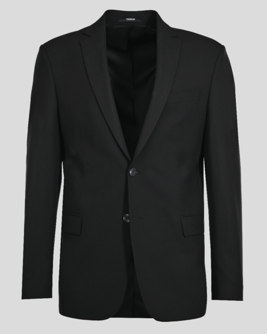 'ЧЕРЕН КЛАСИЧЕСКИ КОСТЮМ С ЕДИН ШЛИЦ СИЛНО ВТАЛЕН СИЛУЕТ