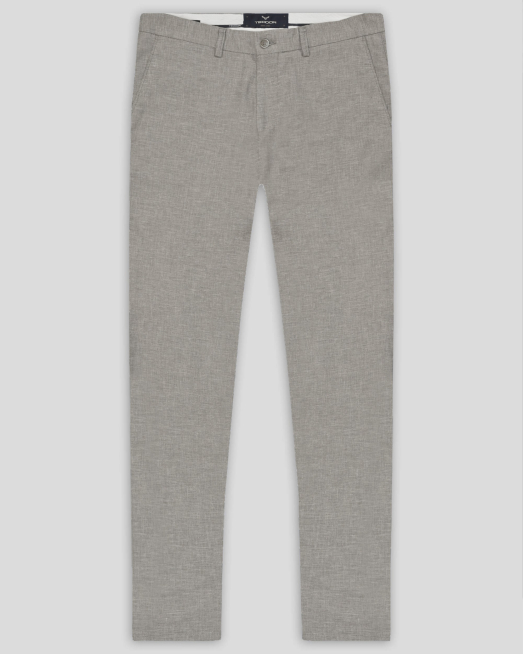 'ЧИНО ПАНТАЛОН С ЕДИНИЧНИ ФИЛЕТКИ И ЛОГО В БЕЖОВ МЕЛАНЖ