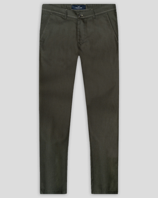 'ТЪМНОЗЕЛЕН ЧИНО ПАНТАЛОН  С ДВОЙНИ ФИЛЕТКИ