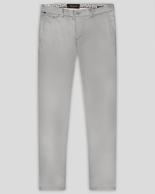 'СВЕТЛОСИВ ЧИНО ПАНТАЛОН ОТ ТЕНСЕЛ И ПАМУК С ДВОЙНИ ФИЛЕТКИ С КОПЧЕ 