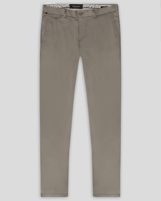 'БЕЖОВ ЧИНО ПАНТАЛОН С ДВОЙНИ ФИЛЕТКИ С КОПЧЕ ВТАЛЕН СИЛУЕТ