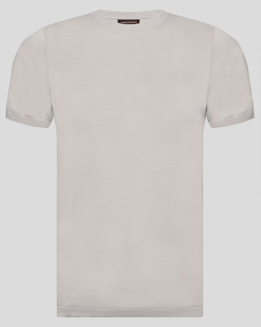 'СВЕТЛО БЕЖОВА ТЕНИСКА ОТ ДВОЙНО МЕРСЕРИЗИРАН ЕГИПЕТСКИ ПАМУК 