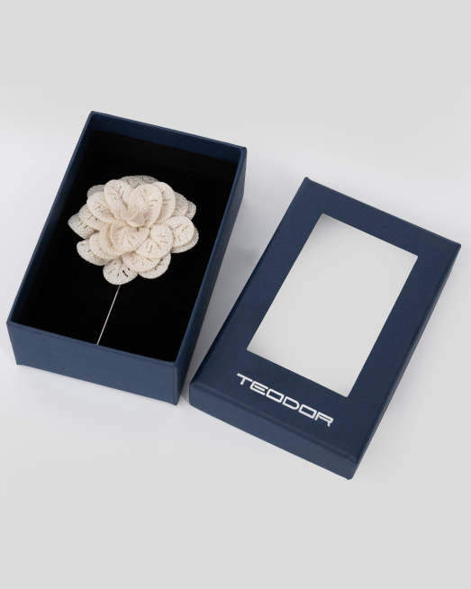 'ИГЛА ТИП БРОШКА С ЦВЕТЕ В БЕЖОВО