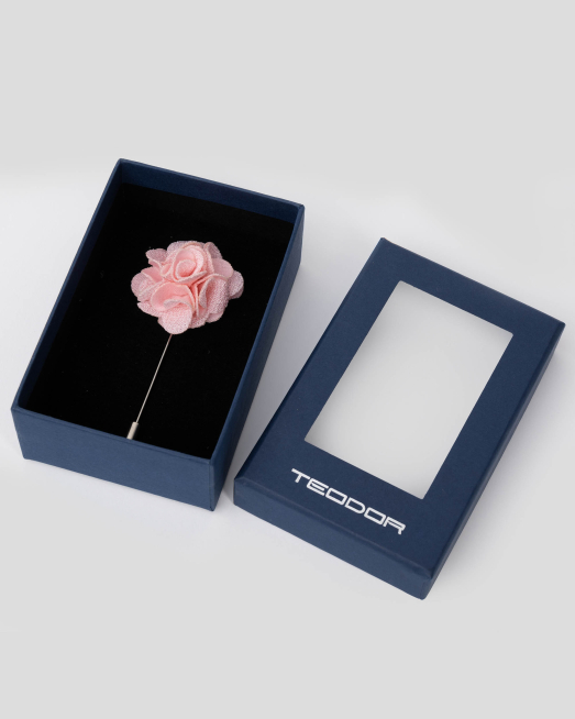 'ИГЛА ТИП БРОШКА С РОЗОВО ЦВЕТЕ