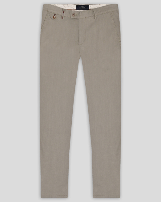 'БЕЖОВ ЧИНО ПАНТАЛОН ОТ ТЕНСЕЛ С ЕЛАСТАН СВОБОДЕН СИЛУЕТ