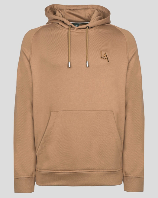 'СПОРТЕН ЕКИП ТИП ХУДИ С КАЧУЛКА В ЦВЯТ КАМЕЛ