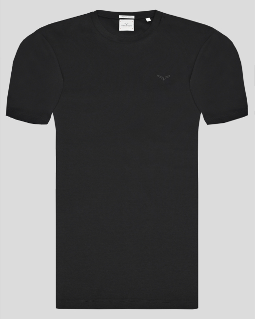 'ЧЕРНА ТЕНИСКА С ОБЛО ДЕКОЛТЕ ОТ PREMIUM ПАМУК