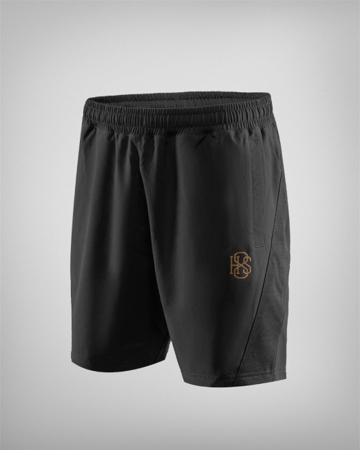 'ЧЕРНИ ШОРТИ H8S С КОНТРАСТЕН ЛОГО ПРИНТ