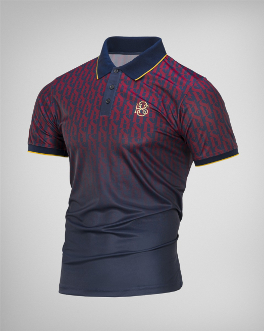 'ДВУЦВЕТНА ТЕНИСКА H8S С ПРЕЛИВАЩИ СЕ ЦВЕТОВЕ  В ТЪМНОСИНЬО И БОРДО 