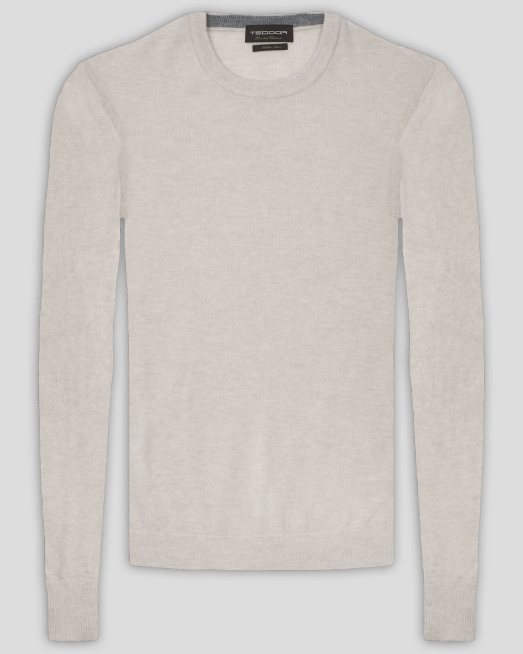 'СВЕТЛОБЕЖОВ ПУЛОВЕР ОТ 100% ЕКСТРАФИНА ВЪЛНА МЕРИНО "ZEGNA BARUFFA" 