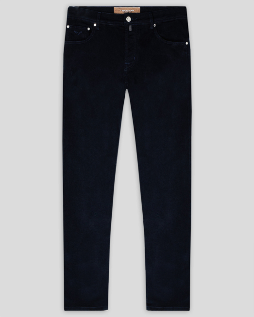 'ТЪМНОСИН СПОРТЕН ПАНТАЛОН ОТ ТЕНСЕЛ И ПАМУК ЕКСТРА СВОБОДЕН СИЛУЕТ