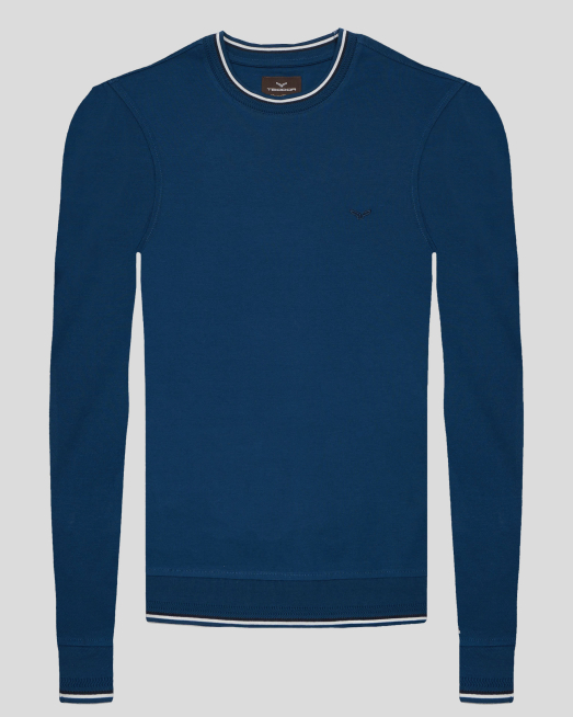 'БЛУЗА ОТ ДВОЙНО МЕРСЕРИЗИРАН ЕГИПЕТСКИ ПАМУК С ДЕСЕНАЦИИ В ЦВЯТ ПЕТРОЛ