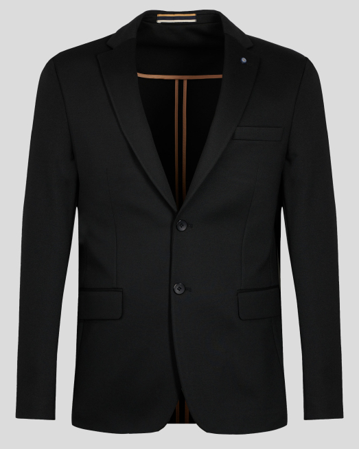 'ЧЕРНО САКО СВОБОДЕН СИЛУЕТ БЕЗ ХАСТАР