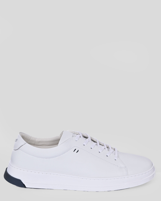 'БЕЛИ ОБУВКИ ТИП КЕЦОВЕ ОТ ГЛАДКА КОЖА С КОНТРАСТЕН ЛОГО ПРИНТ TEODOR