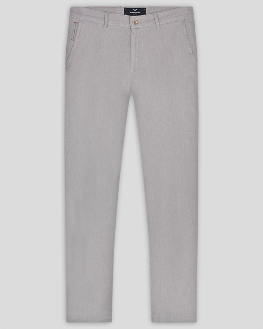 'БЕЖОВ ЧИНО ПАНТАЛОН МЕЛАНЖ В СИТНА ПАНАМЕНА СТРУКТУРА 