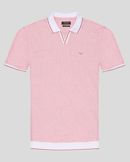 'ТЕНИСКА ОТ ДВОЙНО МЕРСЕРИЗИРАН ЕГИПЕТСКИ ПАМУК В ЦВЯТ СЬОМГА МЕЛАНЖ