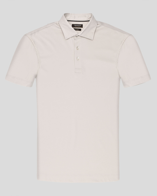 'ЛУКСОЗНА БЕЖОВА ПОЛО ТЕНИСКА ОТ ДВОЙНО МЕРСЕРИЗИРАН ЕГИПЕТСКИ ПАМУК