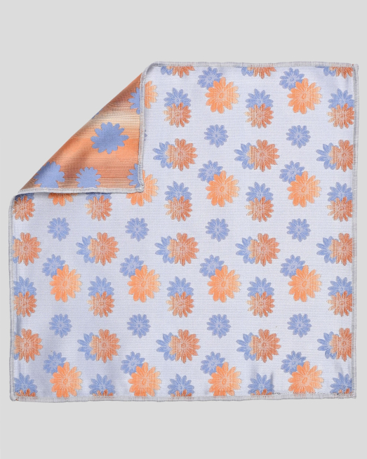 'СВЕТЛОСИВА КЪРПИЧКА ЗА САКО С КОНТРАСТНИ ФЛОРАЛНИ МОТИВИ