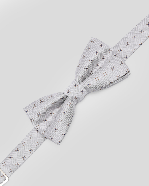 'СИВА СТРУКТУРНА ПАПИЙОНКА В СИТЕН КОНТРАСТЕН ПРИНТ