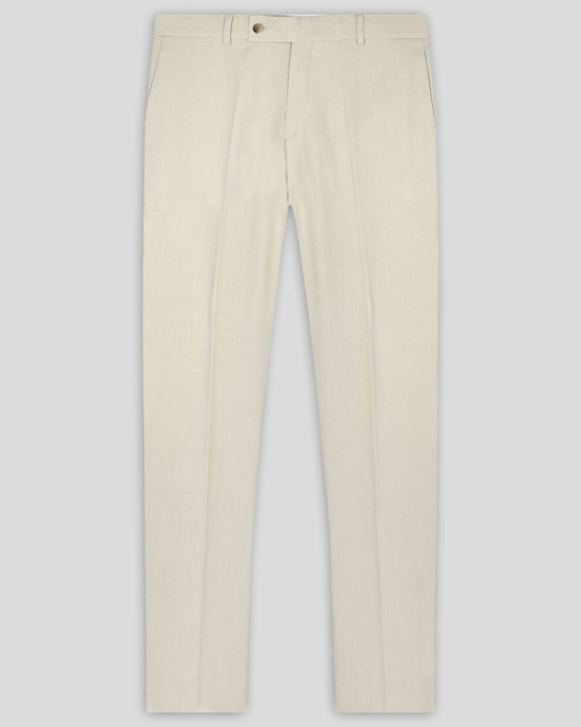 'БЕЖОВ КЛАСИЧЕСКИ ПАНТАЛОН МЕЛАНЖ ВТАЛЕН СИЛУЕТ /ЧАСТ ОТ КОСТЮМ/