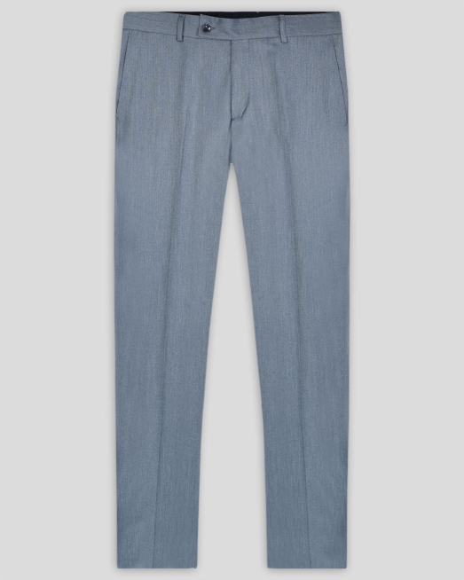 'КЛАСИЧЕСКИ ПАНТАЛОН С  ЛОГО В ПЕТРОЛЕНО СИН МЕЛАНЖ /ЧАСТ ОТ КОСТЮМ/