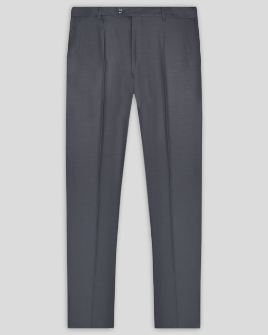 'ТЪМНОСИВ КЛАСИЧЕСКИ ПАНТАЛОН С ДВОЙНИ ФИЛЕТКИ СВОБОДЕН СИЛУЕТ