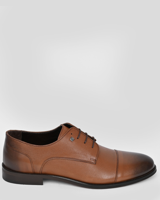 'КЛАСИЧЕСКИ ОБУВКИ ТИП ОКСФОРД ОТ ГЛАДКА И СТРУКТУРНА КОЖА В ЦВЯТ ТАБА