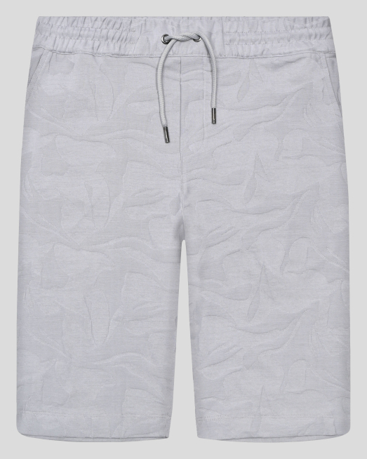 'СВЕТЛОСИВИ  БЕРМУДИ ТРИКО В ТОНАЛЕН ФИГУРАЛЕН ДЕСЕН