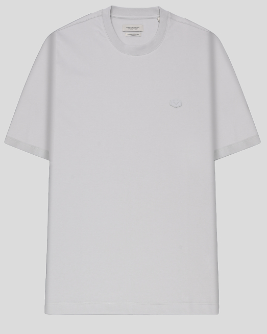 'СВЕТЛОСИВА ОВЪРСАЙЗ ТЕНИСКА ОТ ВИСОКОКАЧЕСТВЕН ПАМУК SUPIMA