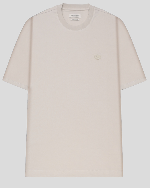 'БЕЖОВА ОВЪРСАЙЗ ТЕНИСКА ОТ ВИСОКОКАЧЕСТВЕН ПАМУК SUPIMA