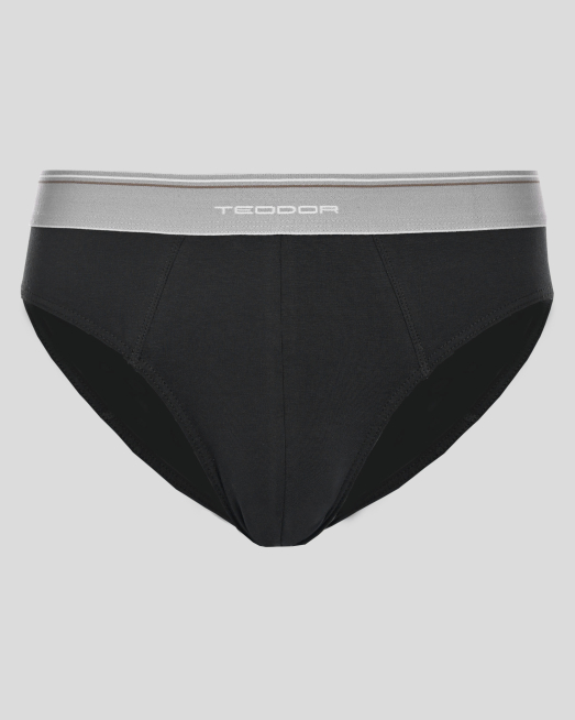 'ЧЕРЕН СЛИП С КОНТРАСТЕН ЛАСТИК И ЛОГО