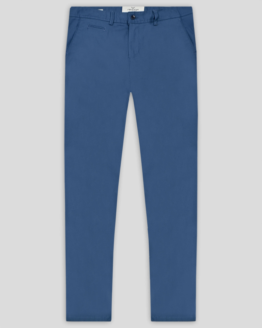 'ЧИНО ПАНТАЛОН С ДВОЙНИ ФИЛЕТКИ И ЛОГО В ЦВЯТ ПЕТРОЛ /ЧАСТ ОТ КОСТЮМ/