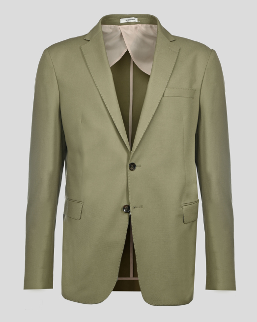 'САКО СЪС СВАЛЕН РЕВЕР И ДЖОБОВЕ С КАПАК В ЦВЯТ КАКИ /ЧАСТ ОТ КОСТЮМ/