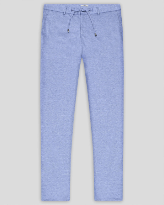 'СВЕТЛОСИН ЧИНО ПАНТАЛОН МЕЛАНЖ  С ВРЪЗКИ И ЛОГО ДЕТАЙЛ