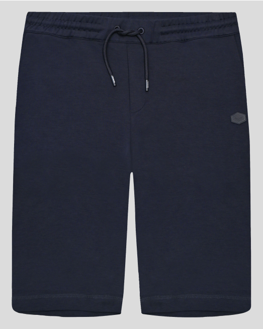 'ТЪМНОСИНИ БЕРМУДИ ОВЪРСАЙЗ ОТ ВИСОКОКАЧЕСТВЕН ПАМУК SUPIMA